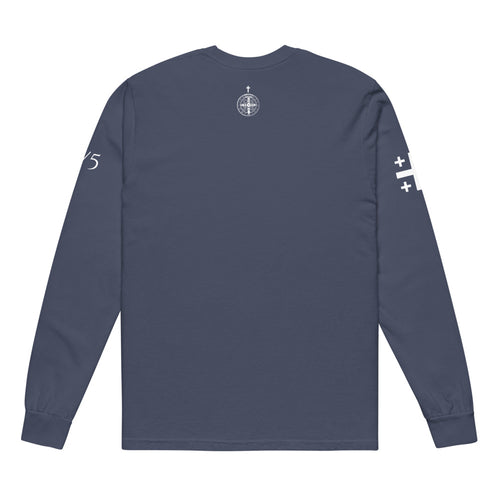 Navy back nape St Benedict medal